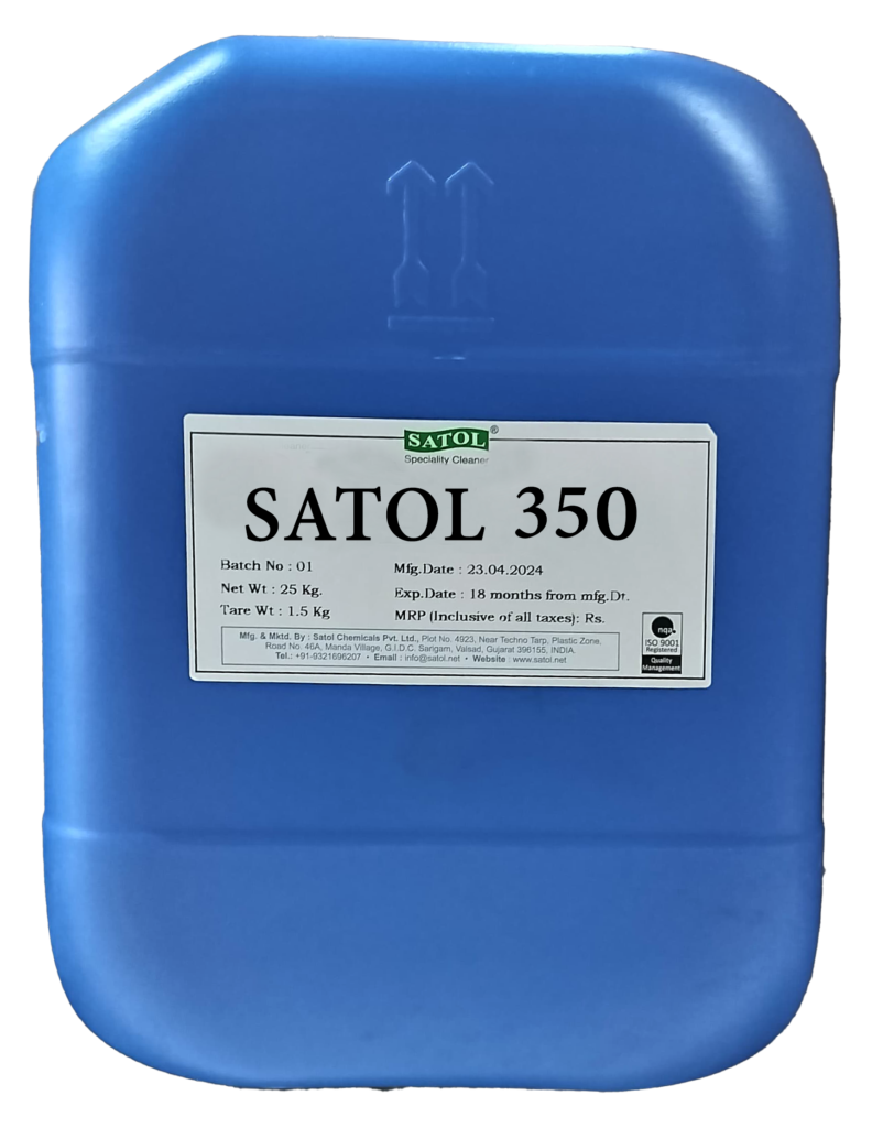 SATOL - 350 : Advanced Alkaline Fryer Cleaner for the Snacks Food Processing Plant Cleaning